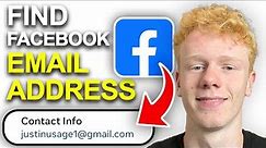 How To Find Facebook Email Address