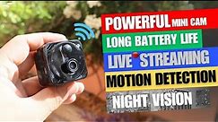 Best Hidden Mini Camera for Home Live Streaming, Night Vision, Motion Detection, Long Battery Life