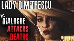 ALCINA DIMITRESCU - All Deaths, Attacks, and Dialogue - Resident Evil 8: Village
