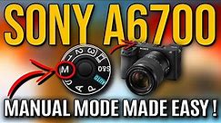SONY A6700 MANUAL MODE MADE EASY ! TUTORIAL PART 1