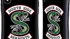 Head Case Designs Officially Licensed Riverdale South Side Serpents Graphic Art Hybrid Case Compatible with Apple iPhone XR
