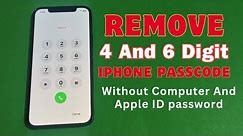 Remove iPhone 4 Digit And 6 Digit Passcode If Forgot Without Computer And iTunes|Unlock iPhone ✅