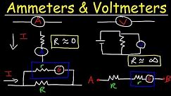 Voltmeters, Ammeters, Galvanometers, and Shunt Resistors - DC Circuits Physics Problems