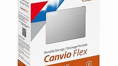 Toshiba Canvio Flex Portable External Hard Drive 2TB Silver