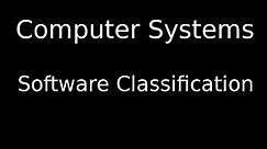 Classification of software