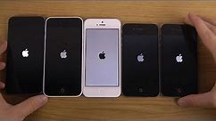 iOS 7.0.4 Apple iPhone 5S vs. 5C vs. 5 vs. 4S vs. 4 - Which Is Faster?