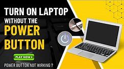 How to Turn On Laptop without pressing the power button | BIOS Wake-on-AC | FIX! Power Button Prob⚙️