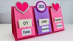 How to make New Year 2024 Desk Calendar | DIY Calendar | Handmade Desk Calendar | New Year Crafts