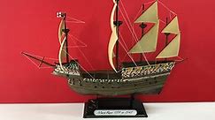 Airfix 1/400 Mary Rose starter set, Complete build weatering and rigging.