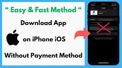 How to download app on iphone without payment method / How to download app in iphone iOS 2024