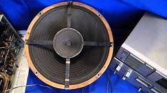 Magnavox 15" Duplex Field Coil Speaker Demo 0921