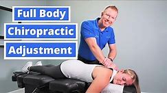 Pinched Nerve in Neck Relief with Full Body Chiropractic Adjustment | Chiropractor Exam & Adjustment