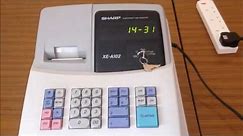 Sharp XE-A102 Cash Register: How to use your cash register as a clock?