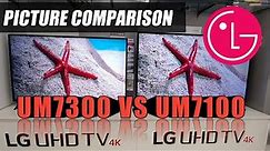Full Video Test UM7300 vs UM7100 Picture Comparison