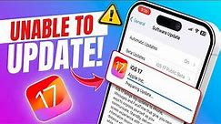 Fix Unable to Install Update on iPhone | Can't update iOS? Watch this
