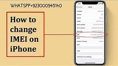 How To Change IMEI Number Of Iphone Devices |Iphone 6/6S/7/8/X/11/12/13/14/14PRO/14 PRO MAX |2024|