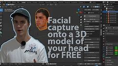 Animate a 3D model of your face with facial capture for FREE in Blender!! -LiveLink Face app-