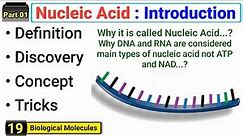 Nucleic Acid | Definition and Introduction | Complete concept