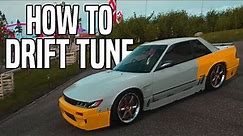 How to tune a drift car in Forza horizon 4 ( suspension set up / diff tuning / gear tuning )