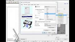 Setting PDF Blueprint Sizes On Canon Plotter Print Driver