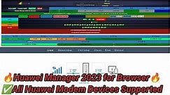 Huawei Manager 2023 for Browser (FREE Band Locking to Huawei Modems)