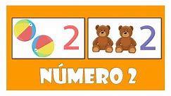Número 2 | Aprender os números em português | Conhecendo os numerais | Alfabetização matemática