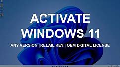 Activate Windows 11 Using Windows 10 Product key Or OEM Digital License