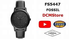 FS5447 Fossil Minimalist Black Dial and Leather