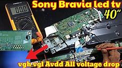 40" Sony Bravia led tv blank screen problem