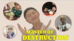 RM DESTROYING THINGS AND BEING CLUMSY