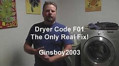 Dryer Code F01, The Real Fix. Control board failure