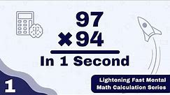 How to Calculate Faster than a Calculator - Mental Math #1