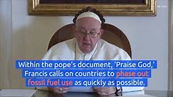 Pope Calls Out US Over ‘Irresponsible’ Actions Regarding Climate Change