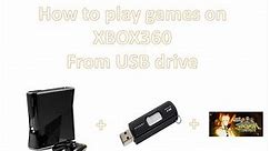 How to play games on Xbox360 using USB drive
