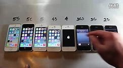 iPhone 5S vs 5C vs 5 vs 4S vs 4 vs 3Gs vs 3G vs 2G