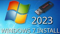 How to install windows 7 in 2023