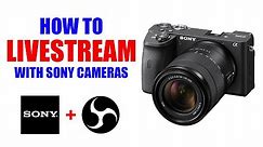 How to Livestream Using Sony Alpha Cameras [ Use a6600, a7iii, a6500, & More as Webcam in OBS ]