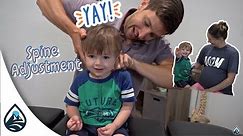 Chiropractic Neck and Spinal Adjustment On A Two-Year-Old - Lifespring Chiropractic, Austin TX