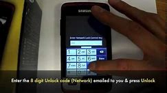 Unlock Samsung Rugby Smart i847 - How to Unlock At&t Rugby Smart SGH-i847 by Unlock Code
