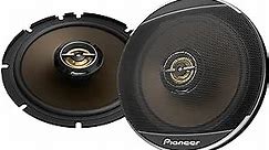 PIONEER A-Series MAX TS-A653FH, 2-Way Coaxial Car Audio Speakers, Full Range, Clear Sound Quality, Easy Installation and Enhanced Bass Response, Full Gold Colored 6.5” Round Speakers