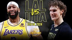 Los Angeles Lakers vs Utah Jazz Full Game Highlights | February 14, 2024 | FreeDawkins