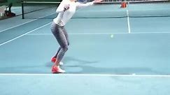Carina Witthoeft hits the ball cleanly