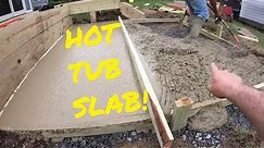 Pouring A Concrete Slab For a Hot Tub and Building A Deck Around It