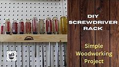 Discover the Secret to an Organized Workspace: DIY Screwdriver Rack