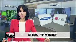 Samsung and LG dominate global TV market share in H2