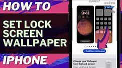 iOS 17: How to Set Lock Screen Wallpaper on iPhone