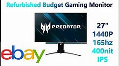 Look No Further Buy this Monitor. Ebay Refurbished. Acer Predator XB273U Gsbmiiprzx