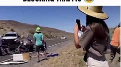 Dan Crenshaw on Instagram: "This happened yesterday on a road leading to the annual Burning Man Festival in Nevada. Rangers from the Pyramid Lake Paiute Tribal Police Department were called in after the protestors caused a miles-long traffic jam getting into the festival. They didn't waste any time administering swift justice to these morons. The protestors are part of a group called "Extinction Rebellion" which pulls off these traffic jam stunts all over the world. Apart from being profoundly a
