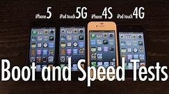 Boot and Speed Test: iPod Touch 5G vs iPhone 5, 4S vs iPod Touch 4G Review