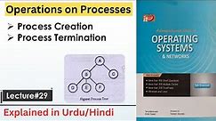 Operations on Processes | Process Creation | Process Termination | OS